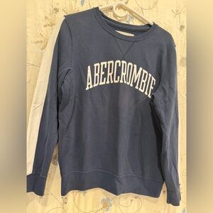 Abercrombie & Fitch Men's Blue Crewneck Sweater